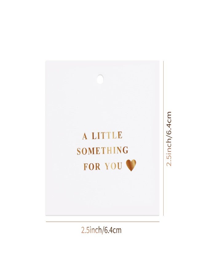 Kexinglu 70Pcs Gold Thank You Gift Tags, 2.5" Square “A Little Something for You” Tag for Party Gifts & Favors (String is NOT Included) - Image 3